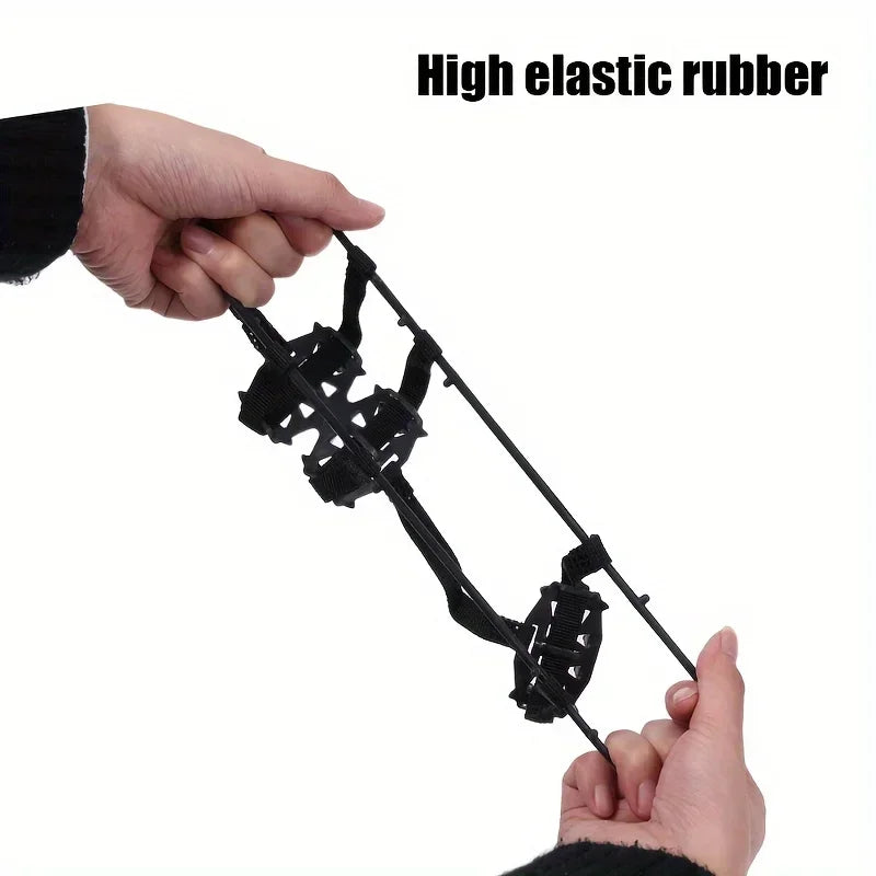 24-Tooth Anti-Slip Ice Cleats – Snow Shoe Cover for Hiking Ice Traction Cleats Babs