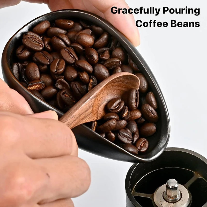 Ceramic Coffee Bean Dosing Cup, Measuring Tray & Spoon Set Coffee Dosing Set Babs