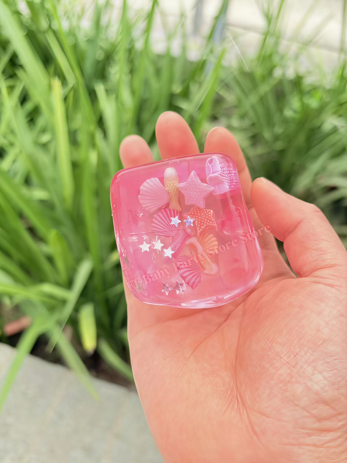 Ocean Shell Slow Rising Squishy Sensory Fidget Toy – Mochi Ball Squishy Fidget Toy Babs 4.5cm Pink