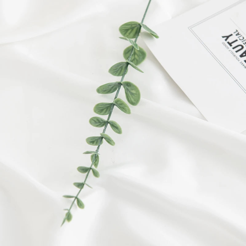 Artificial Eucalyptus Branches Faux Greenery – Wedding & Home Décor Artificial Greenery Branches Babs Color 3 10pcs