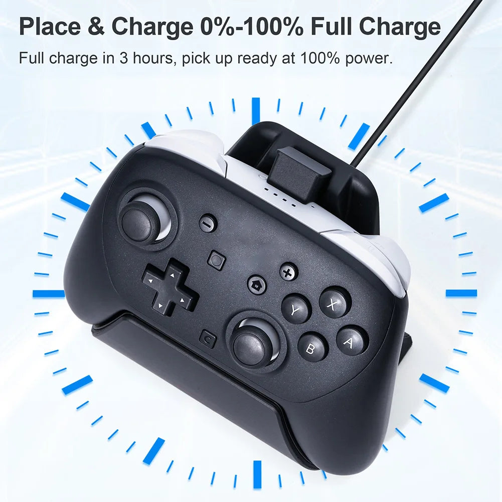 Nintendo Switch Pro Controller Dual Charging Dock with LED Controller Charging Dock Babs