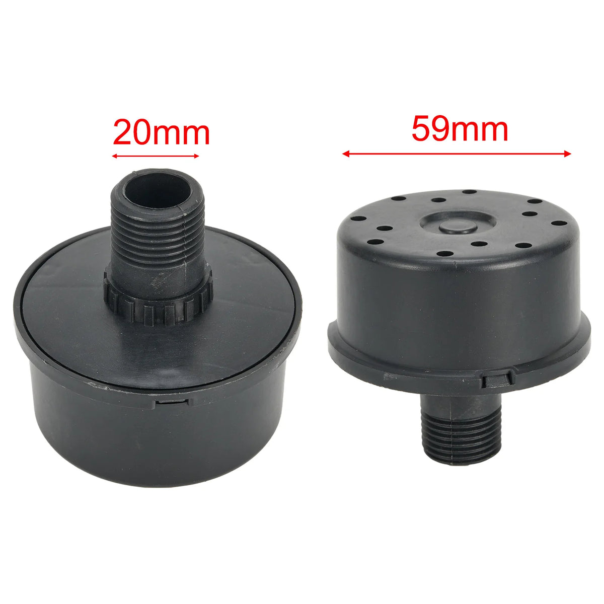 20mm Male Thread Air Compressor Intake Muffler Filter Compressor Intake Filter Babs