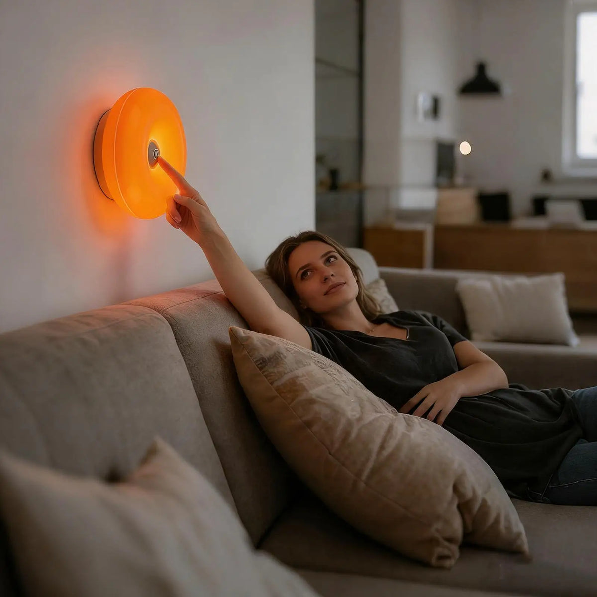 Donut Shape Dimmable LED Night Light – Warm Ambient Table Lamp LED Night Light Babs