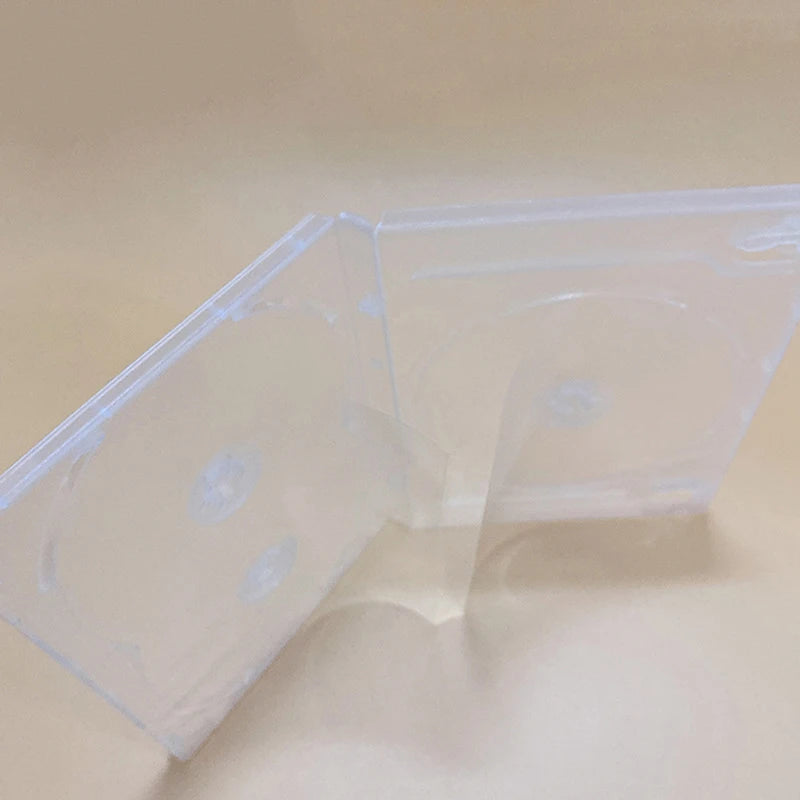 3-Disc PP Plastic CD DVD Case – Clear Transparent Storage Box CD DVD Storage Case Babs