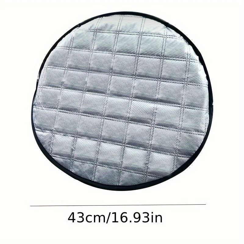 Universal Car Steering Wheel Cover – Heat & Sun Protection Steering Wheel Cover Babs Silver