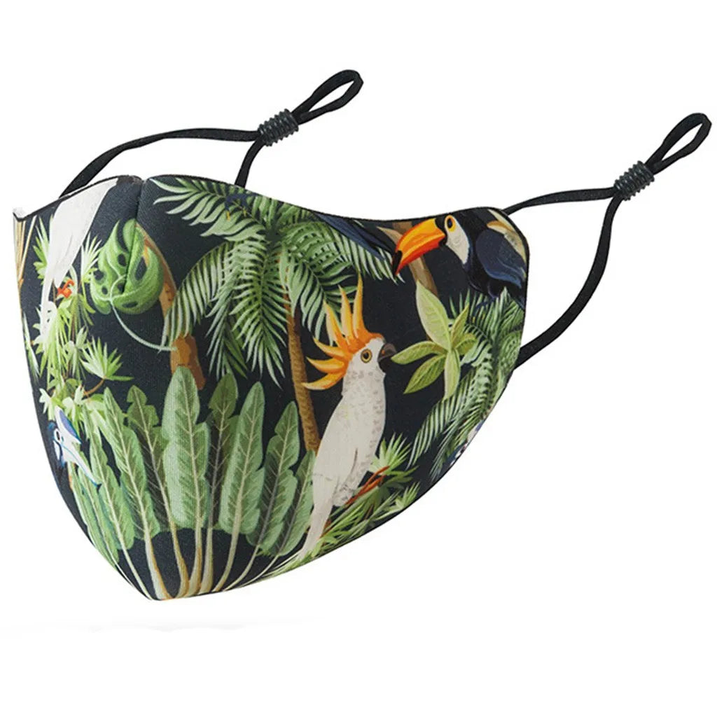 Cute Print Washable Face Mask – Unisex Cotton Outdoor Mask Printed Face Mask Babs M