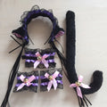 Cat Ear Lace Maid Cosplay Set – Headband, Collar & Wristbands Cosplay Costume Set Babs 30