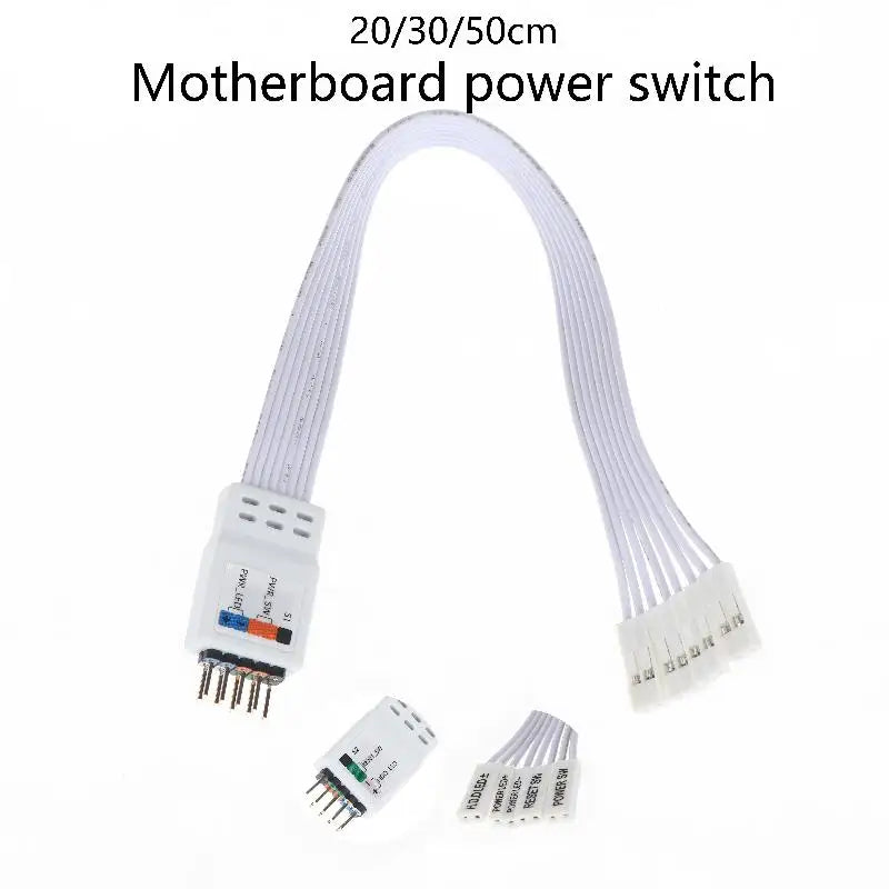 9-Pin F-Panel Motherboard Front Panel Cable | 20/30/50cm Motherboard Adapter Cable Babs