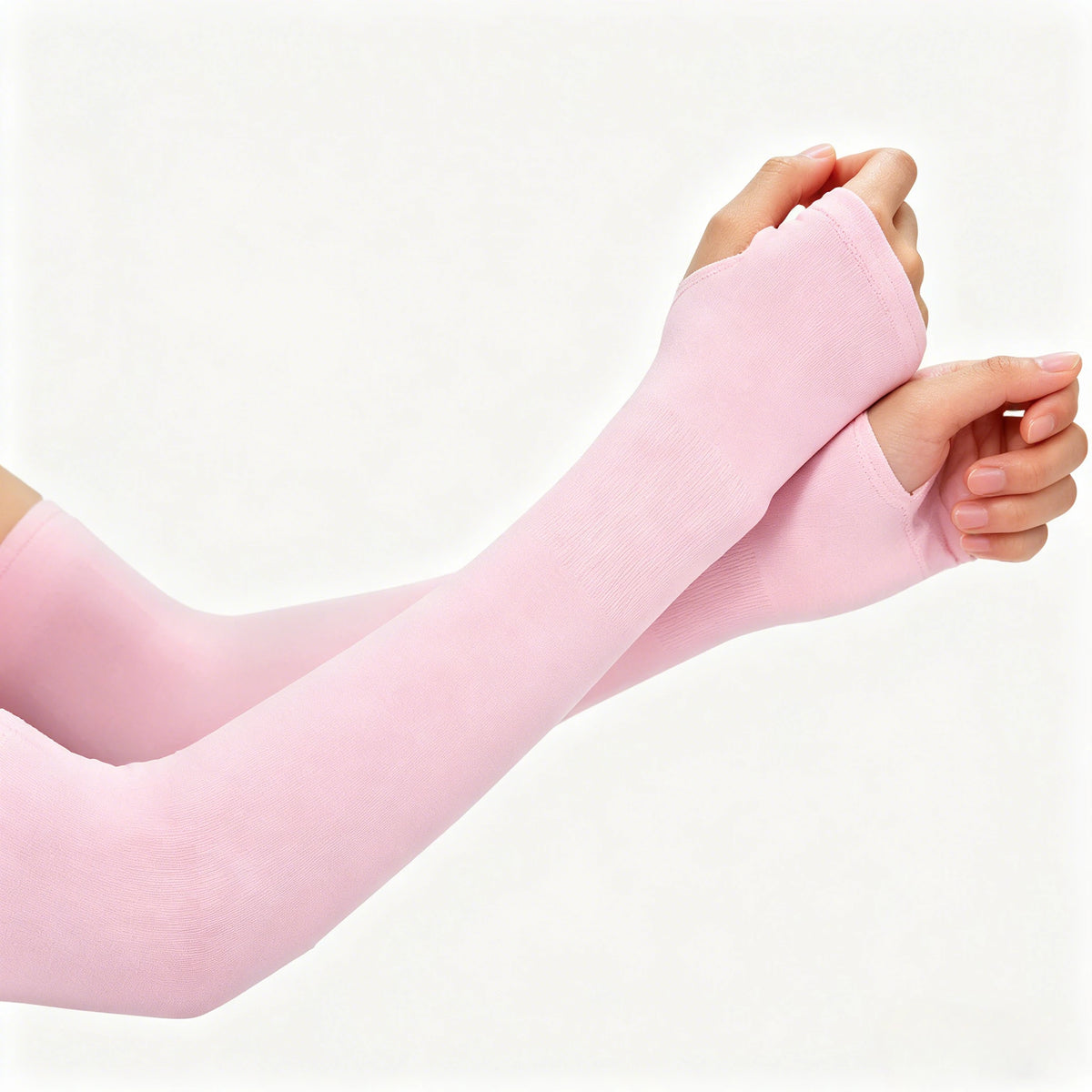 UPF 50+ Sun Protection Arm Sleeves – Cooling UV Block Sleeves UV Arm Sleeves Babs Pink-1PC