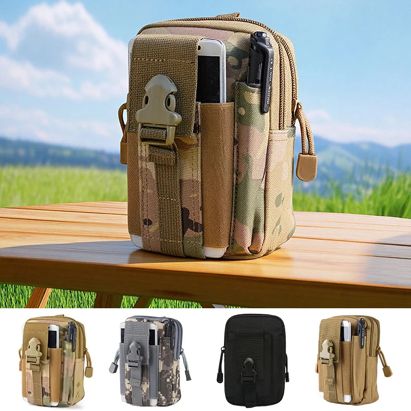 Men's Tactical Camouflage Fanny Pack – Lightweight Belt Pouch Tactical Fanny Pack Babs
