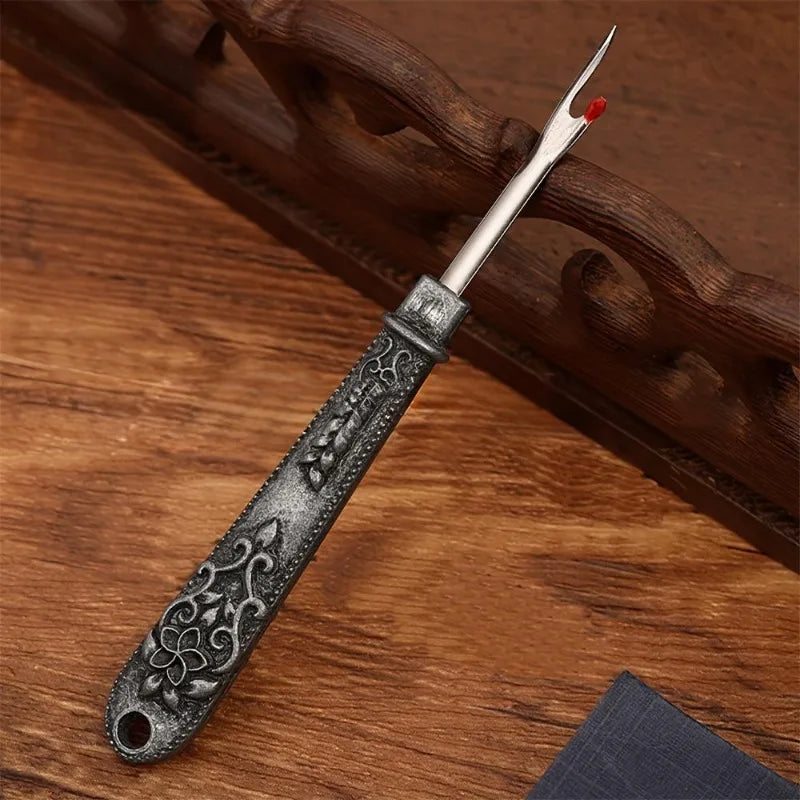 2pcs Vintage Brass Seam Ripper Set – Thread Cutter with Handle Seam Ripper Set Babs