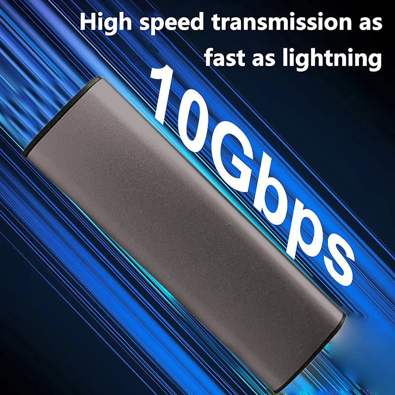 M.2 NVMe SSD Enclosure 10Gbps – NGFF/SATA Aluminum Case SSD Enclosure Babs