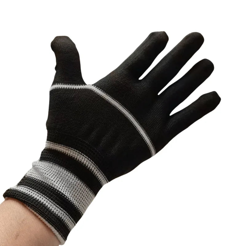 Breathable Nylon Work Gloves – Moisture-Wicking for Men & Women Work Gloves Babs Black 96Pairs