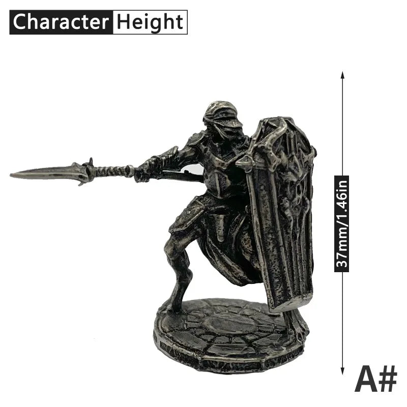 Bronze Samurai Demon Soldier Figure | Tabletop Game Ornament Collectible Figurine Babs A