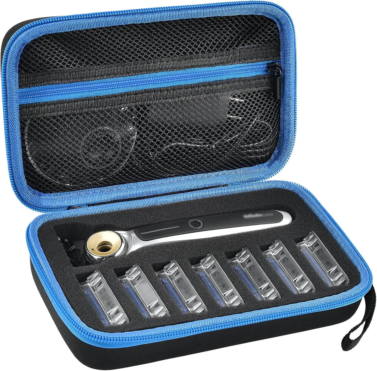 Paiyule Travel Case for Gillette Heated Razor & Blade Refills Razor Travel Case Babs Blue