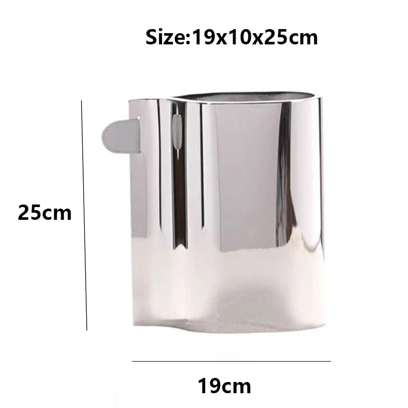 Modern Minimalist Metal Vase – Nordic Style Home Décor Decorative Metal Vase Babs Silver-Short