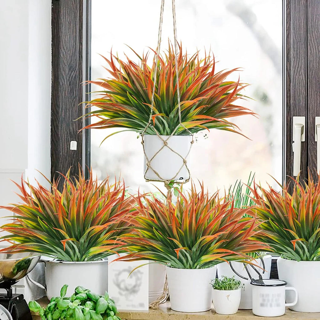 Artificial Grass Bracketplant Décor – 6 or 12 Pack, 40cm Artificial Plant Decor Babs