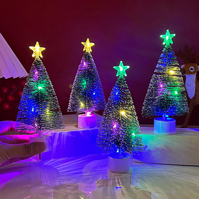 Luminous Mini Christmas Tree Desktop Ornaments – 1 or 3 Pack Christmas Tree Ornament Babs