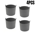 4-Pack Silicone Air Fryer Baking Cups & Nonstick Muffin Molds Silicone Baking Molds Babs Grey 4PCS