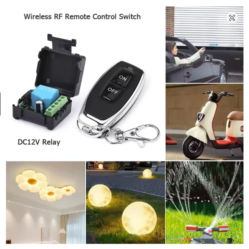 RF 433MHz 12V Relay Receiver Wireless Remote Control Switch Wireless Relay Switch Babs