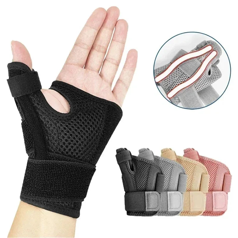 Breathable Wrist Brace with Thumb Support – Adjustable Splint Wrist Brace Support Babs