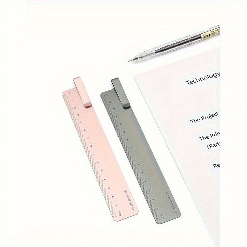 15cm Metal Bookmark Ruler – Art, School & Office Stationery Metal Bookmark Ruler Babs
