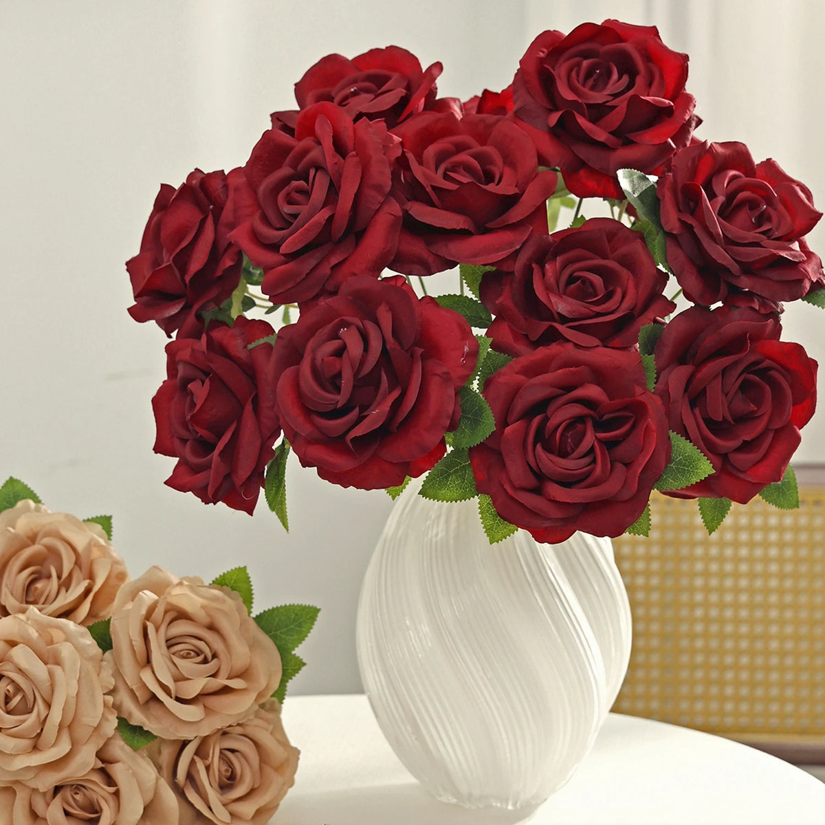 Artificial Silk Rose Bouquet – Wedding & Home Décor Artificial Flower Bouquet Babs