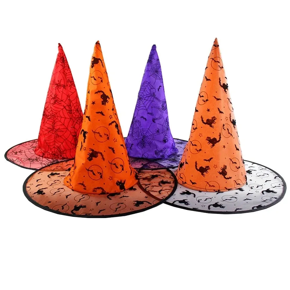 Spider Web Witch Hat – Halloween Costume for Women & Kids Halloween Costume Hat Babs