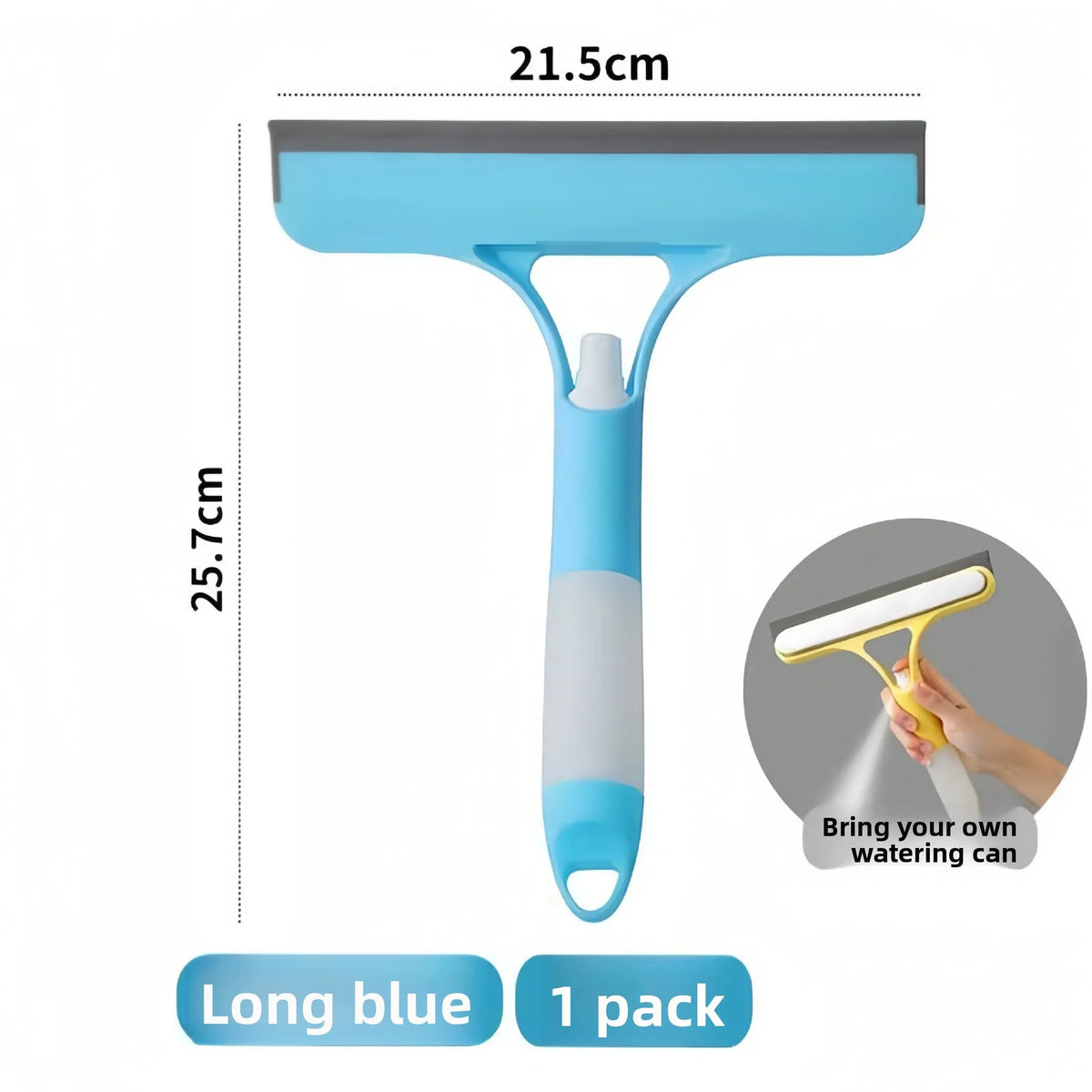 3-in-1 Squeegee Scraper Window & Mirror Glass Cleaner Tool Window Squeegee Tool Babs SKY BLUE