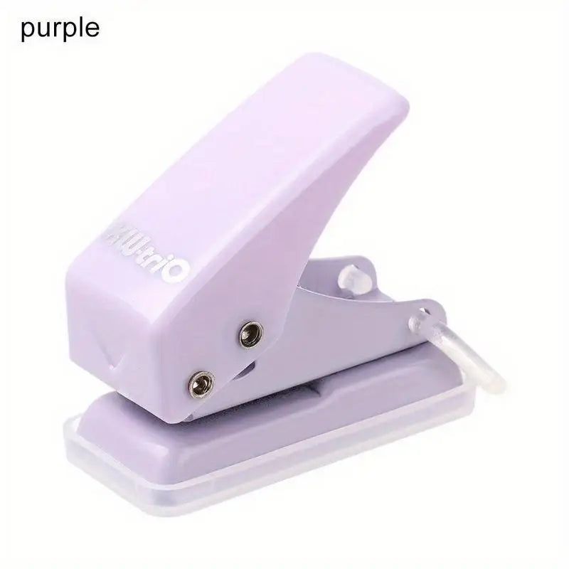 Mini Single Hole Punch – Portable Paper Puncher for Journals Hole Punch Babs purple