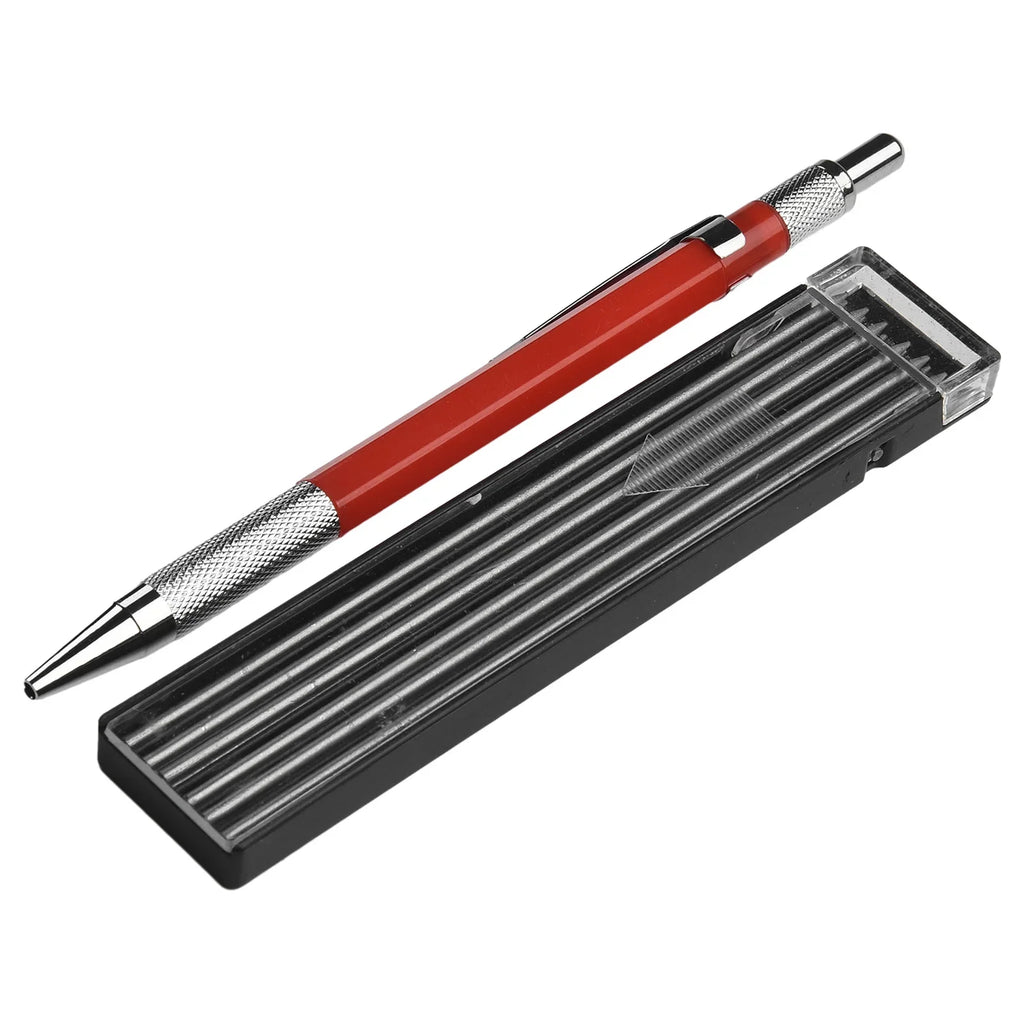 Mechanical Welder's Metal Marker Pencil + 12 Silver Refills Metal Marker Pencil Babs