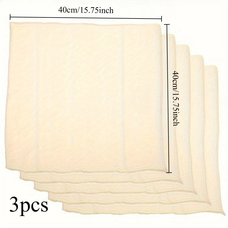 Unbleached Reusable Cheesecloth | Muslin Milk Strainer Cheesecloth Strainer Babs 3pcs