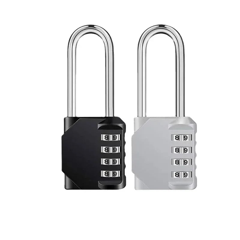 4-Digit Combination Padlock – Waterproof Long Shackle 1-2 Pack Combination Padlock Babs