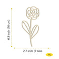 Wooden Hollow Flower Vase – Decorative Home Decor Gift Decorative Wood Vase Babs white