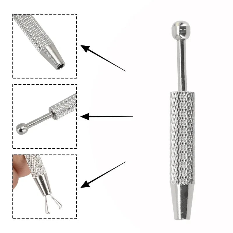 4-Jaw Claw Tweezer Grabber | Stainless Steel Precision Tool Precision Claw Grabber Babs