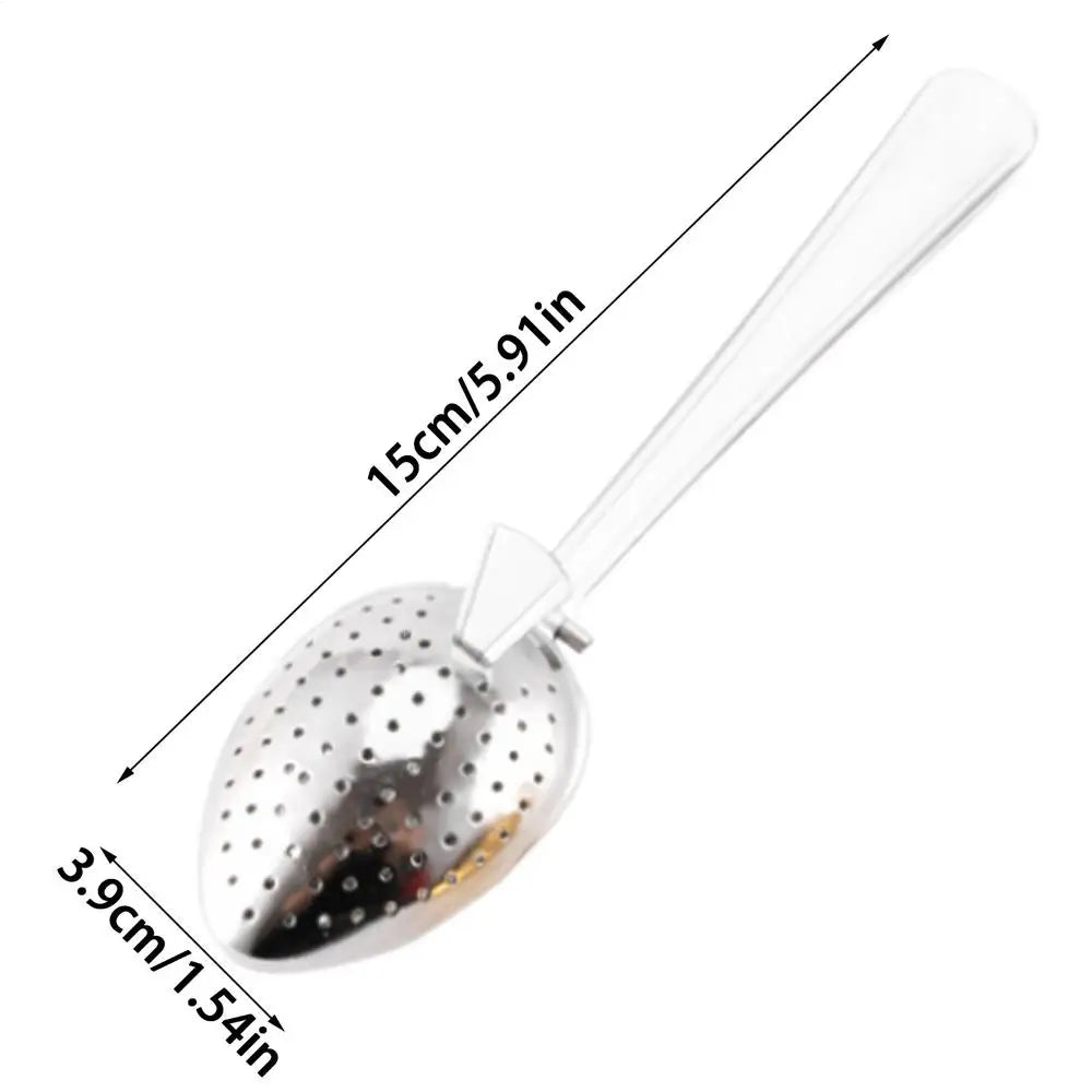 Stainless Steel Tea Infuser Spoon – Fine Mesh Loose Leaf Strainer Tea Infuser Spoon Babs Silver