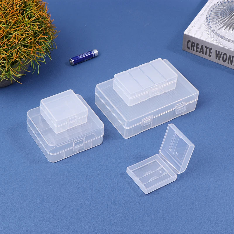 CR123A 16340 CR2 Battery Storage Box – 2 &amp; 4 Slot Clear Case Battery Storage Case Babs