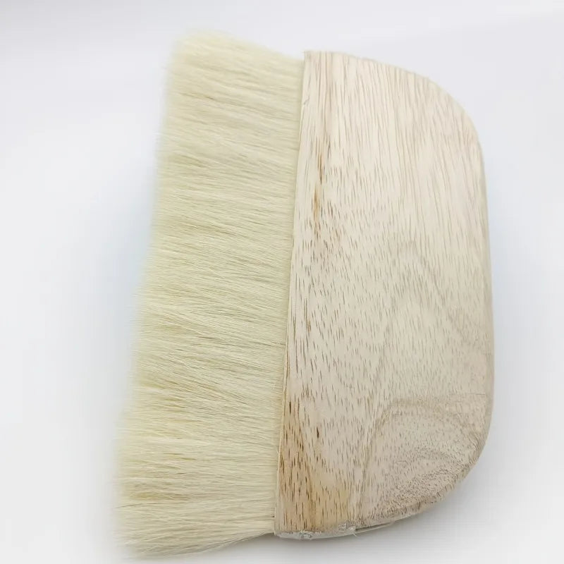 Wool Flat Paint Brush – Natural Wood Handle, 4 Sizes Wool Paint Brush Babs