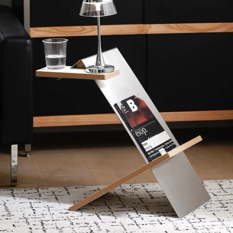 Nordic Modern Stainless Steel Side Table | Luxury Minimalist Stainless Steel Side Table Babs