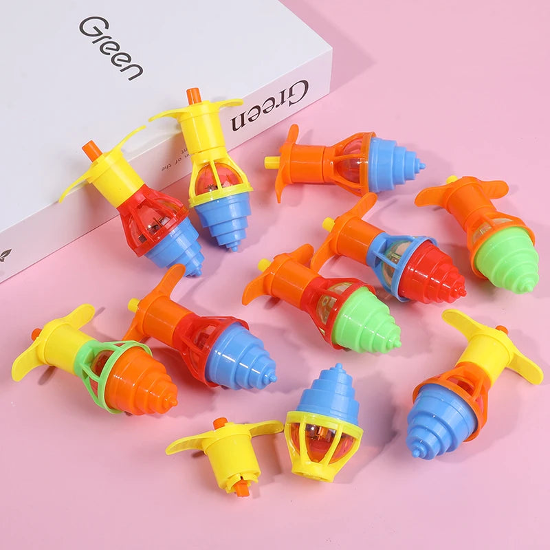 LED Light-Up Spinning Tops Glow Gyro Kids Party Favors 5/10/20pk LED Spinning Top Babs