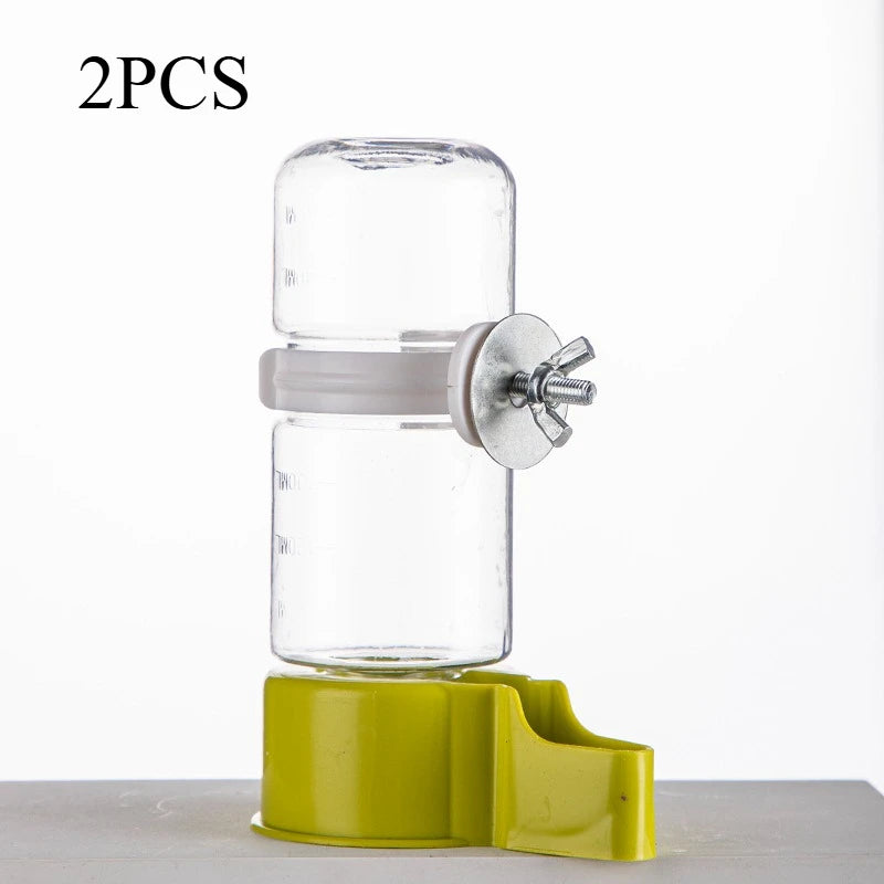Automatic Bird Water Dispenser Cage-Mount Feeder – 2 Pack Bird Water Dispenser Babs green