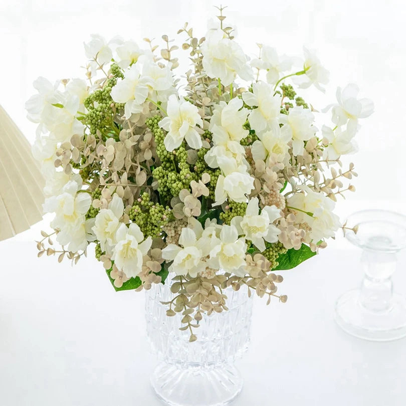 Artificial Silk Camellia Bouquet – Wedding & Home Décor Artificial Flower Bouquet Babs