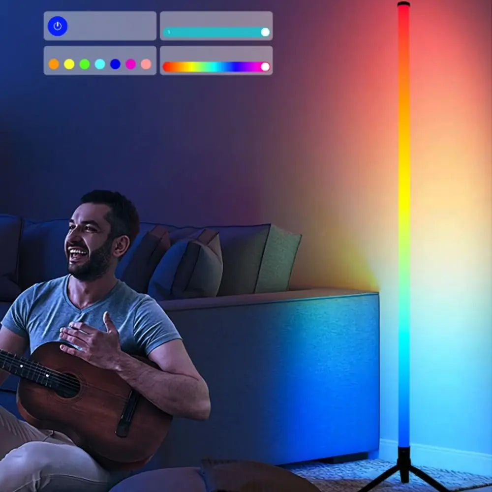 RGB Color Changing Floor Lamp – Bluetooth App & Remote LED RGB LED Floor Lamp Babs