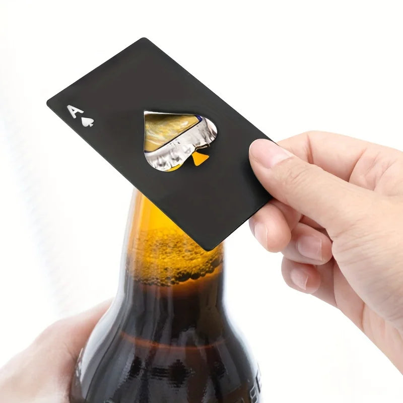 5-Pack Poker Card Stainless Steel Bottle Opener Bar Tool Bottle Opener Set Babs