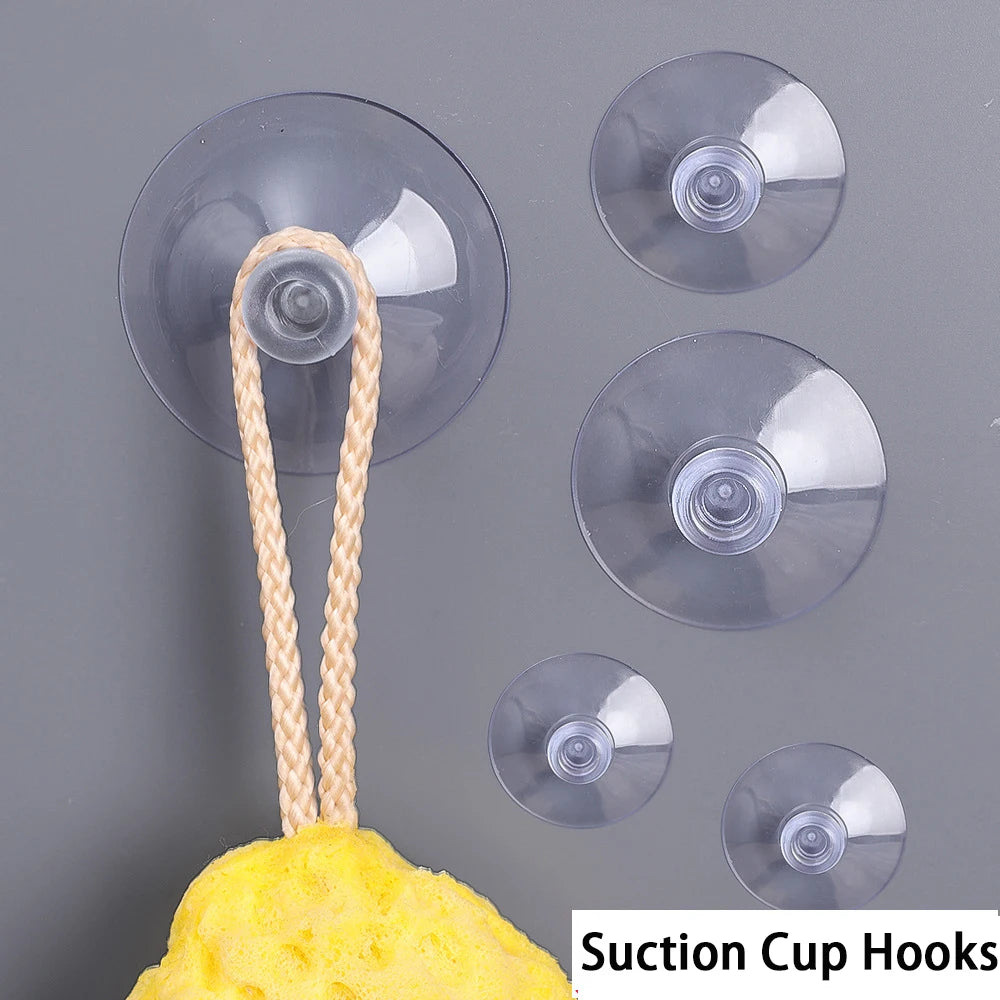Transparent Suction Cup Hooks – Kitchen, Bathroom & Glass (10/50pk) Suction Cup Hooks Babs
