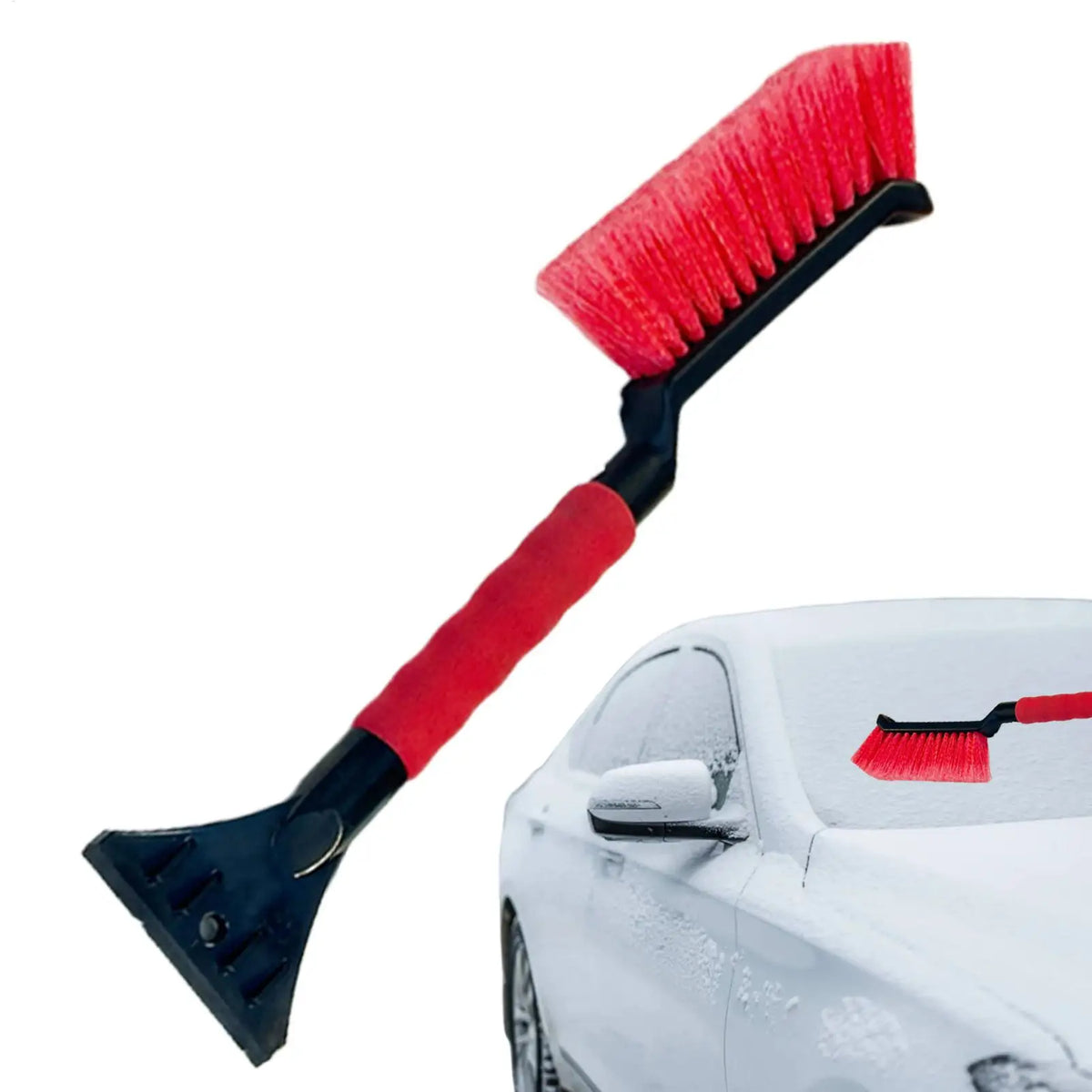2-in-1 Car Snow Brush & Ice Scraper – Ergonomic Foam Grip Car Snow Brush Babs