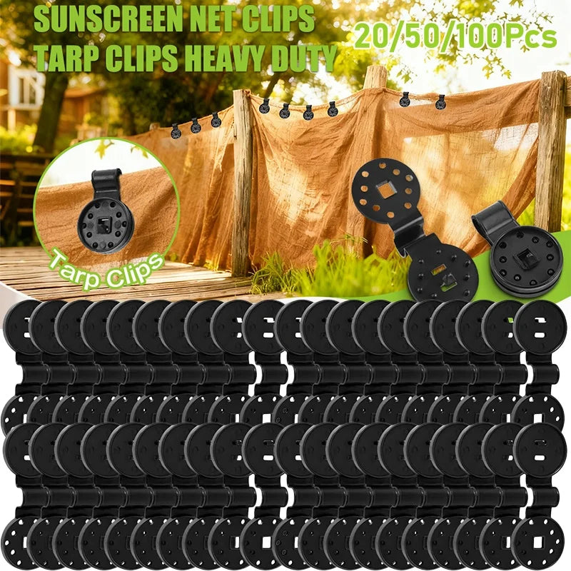 Heavy-Duty Shade Cloth Lock Grip Clips – Windproof Awning Clamps Shade Cloth Clips Babs