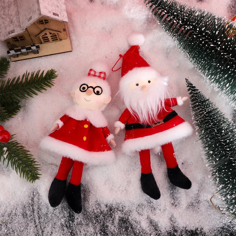 Christmas Elf Doll & Santa Claus Tree Hanging Ornaments Christmas Tree Ornament Babs
