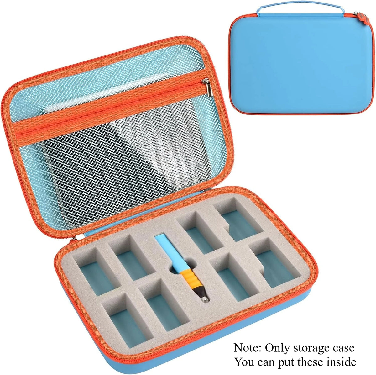 Edurino Storage Case – 8 Figures, Stylus & iPad Mini Organizer Toy Storage Case Babs