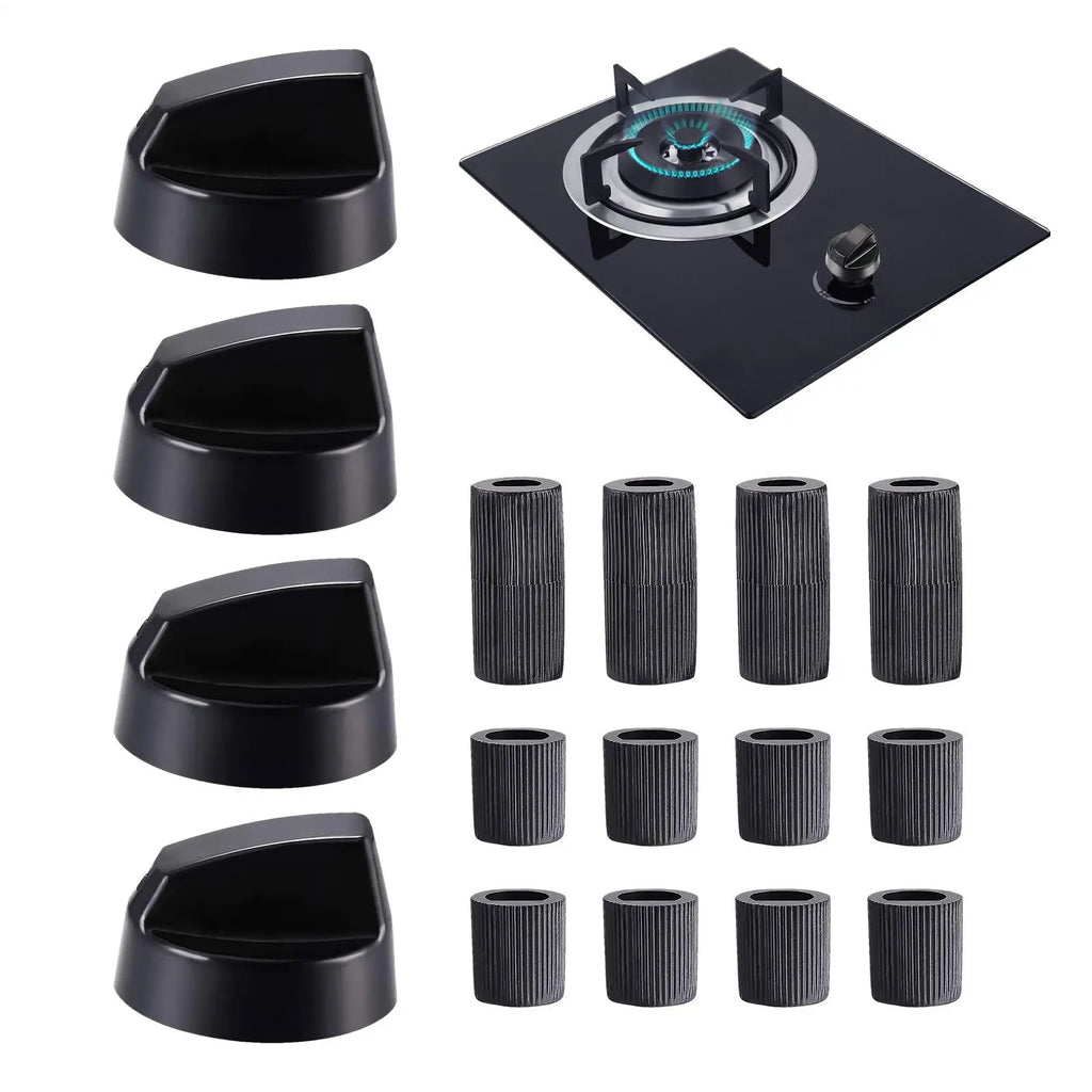 4-Pack Gas Stove Replacement Control Knobs – Oven & Hob ABS Stove Control Knobs Babs